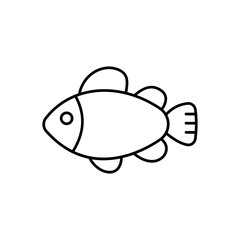 Seafood Vector Outline Vector Icon that can easily edit or modify

