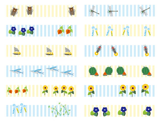 夏のフレームイラストセット © 哲夫 荒