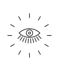 eye icon, vector best line icon.