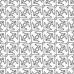 Stylish texture with figures from lines.
Abstract geometric black and white pattern for web page, textures, card, poster, fabric, textile. Monochrome graphic repeating design. 