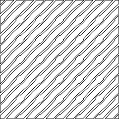 Stylish texture with figures from lines.
Abstract geometric black and white pattern for web page, textures, card, poster, fabric, textile. Monochrome graphic repeating design. 