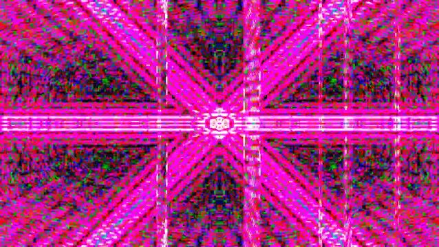 Glitched abstract background with a digital signal error and collapsing data. Element of design. Dancefloor musical abstract background. Vj loop club animation. Motion graphic design.
