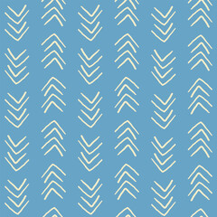 blue background with geometric corners. minimalistic pattern with multidirectional arrows.
