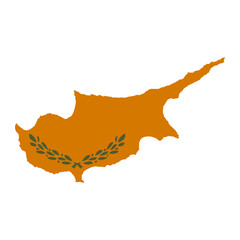 Cyprus flag simple illustration for independence day or election