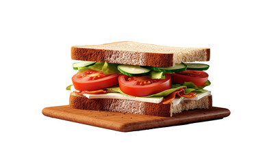 sandwich with vegetables HD transparent background PNG Stock Photographic Image