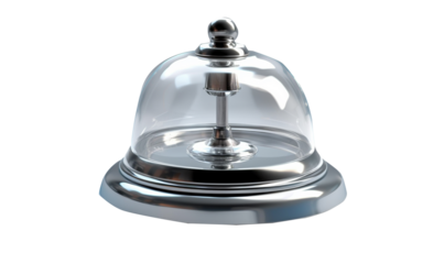 glass bell isolated on white HD transparent background PNG Stock Photographic Image