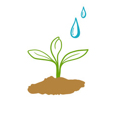 plant the water graphics World environment day,love earth,earthday,ecology concept,go green, save the world leaf, art, clipart, illustration, isolated, water, natural, gardening, ornamental, cartoon