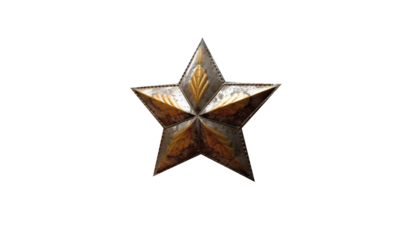 paper star isolated on white HD transparent background PNG Stock Photographic Image