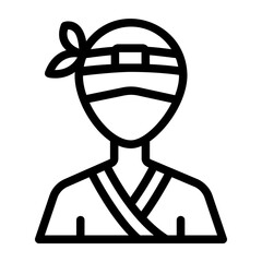 ninja line icon