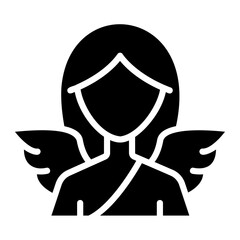 angel glyph icon