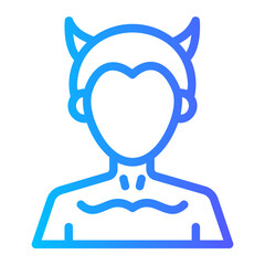 devil gradient icon