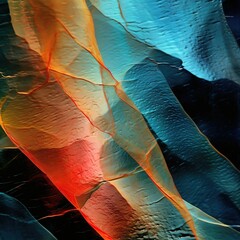 abstract background made of multicolored pieces of glass with cracks. created with generative AI technology.