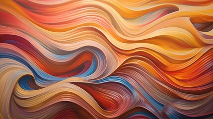 abstract background with smooth colorful lines. created with generative AI technology.