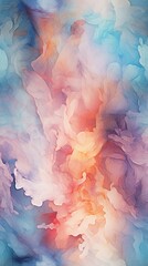 Abstract watercolor background. Hand-drawn illustration. Colorful texture. created with generative AI technology.