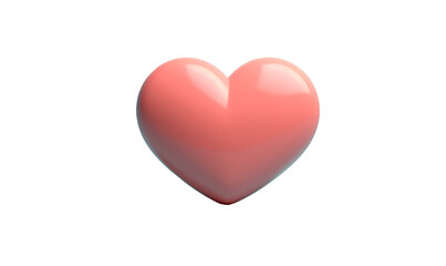 red heart isolated on white HD transparent background PNG Stock Photographic Image