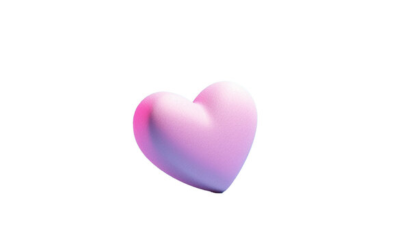 pink heart isolated on white HD transparent background PNG Stock Photographic Image