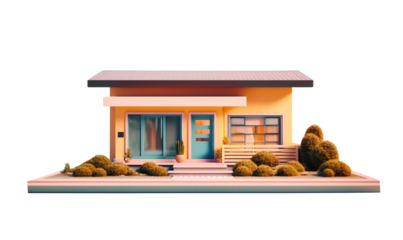 wooden house in the form of a house HD transparent background PNG Stock Photographic Image