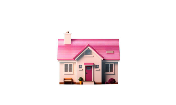 toy house on white background HD transparent background PNG Stock Photographic Image