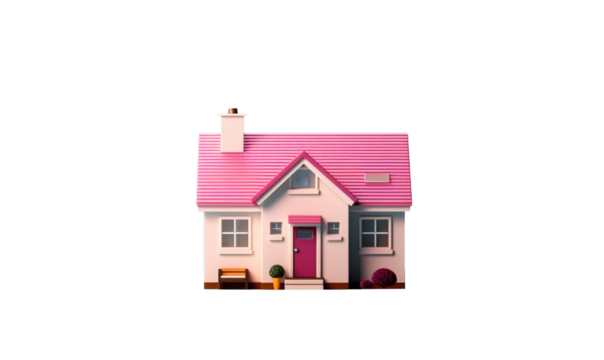 toy house on white background HD transparent background PNG Stock Photographic Image