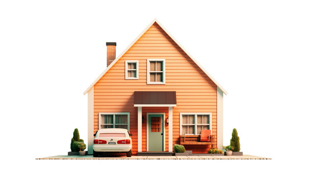house in the form of house HD transparent background PNG Stock Photographic Image