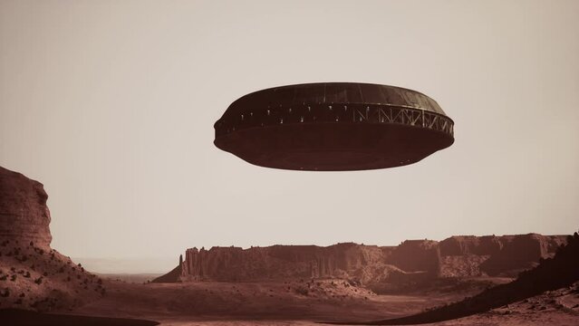 unidentified flying object above the Arizona landscape