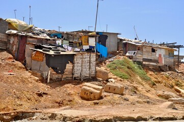 Slum area in Accra, Ghana