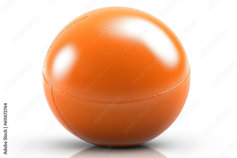 Poster dodgeball isolated on white background. generated by ai.