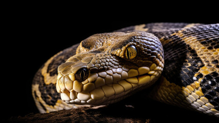 Fototapeta premium python in detailed view created with Generative AI technology