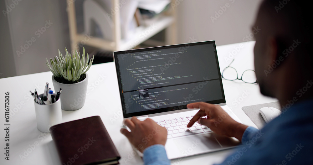 Aufkleber African American Web Developer Programmer