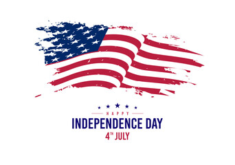 United states independence day celebration illustration 