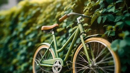 Fototapeta premium Bicycle made from recycled materials