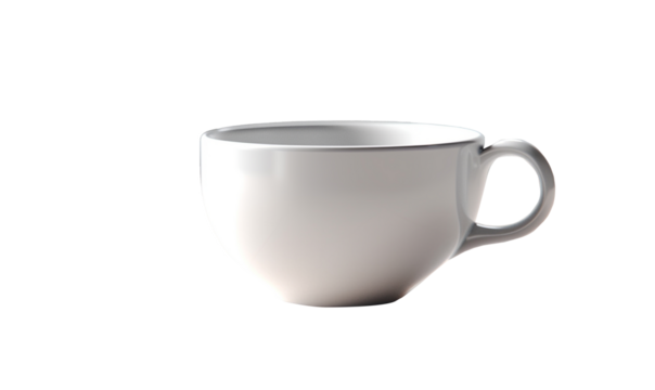 white cup isolated on white HD transparent background PNG Stock Photographic Image