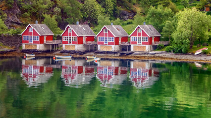 Fototapeta na wymiar Flåm, Norway