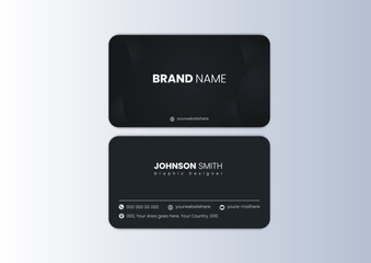 Obraz premium Modern presentation Vector business card Design template. 