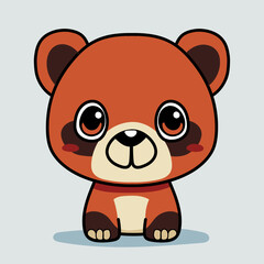 Obraz premium Playful Bear Cartoon Vector Illustration for Children's Books and Designs
