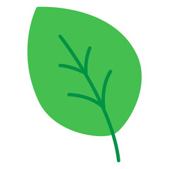 Illustration of Leaf design Flat Icon
