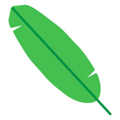 Illustration of Banana Leaf design Flat Icon