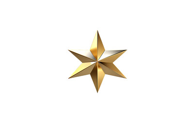 golden star isolated on white HD transparent background PNG Stock Photographic Image
