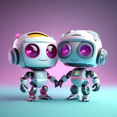 robot with heart