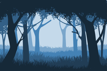 Obraz premium gradient forest landscape background