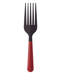 Shiny silverware fork design