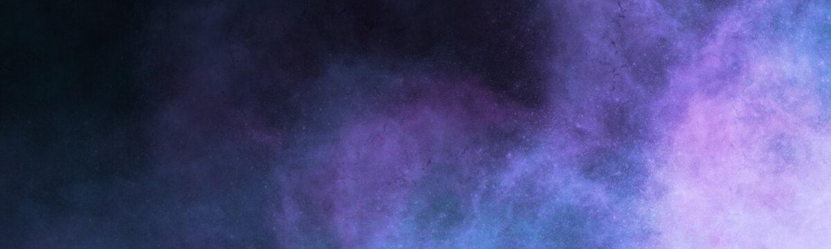 Galaxy watercolor background, Universe, Milky way, illustration panorama