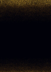 Luxury Glitterting dust golden trail Frame Border