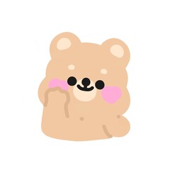 Fototapeta premium kawaii baby cat 