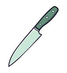 stainless steel knife illustration