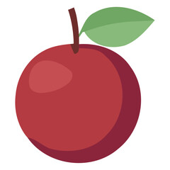 Juicy apple of red color