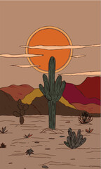 Nature Human Desert Animals Cat Trees Mountains River Birds Forest Sea Flowers Wildlife Sun Stars Coast Vegetation Sky Landscape Scenery vectorel graphic art illustrations