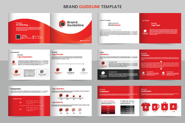 Landscape Brand Guidelines Design Brand Guideline Template, Simple style and modern layout Brand Style, Guide Book, Brand Book, Brand Identity, Brand Manual