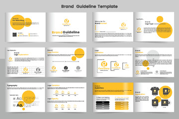 Landscape Brand Guidelines Design Brand Guideline Template, Simple style and modern layout Brand Style, Guide Book, Brand Book, Brand Identity, Brand Manual