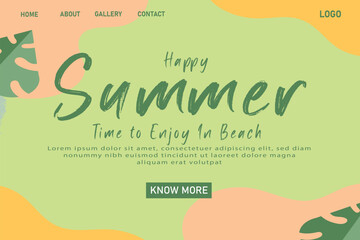 Summer Green Landing Page